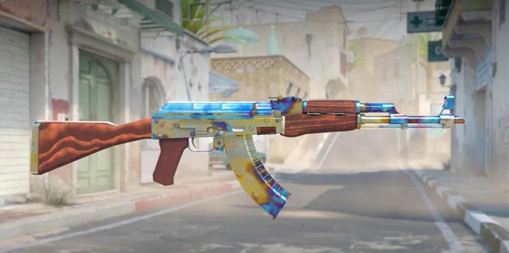 AK-47 Blue Gem extremely rare CS2 up to million USD after 10 years exposure